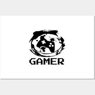 Gamer, player, gaming, controller Posters and Art